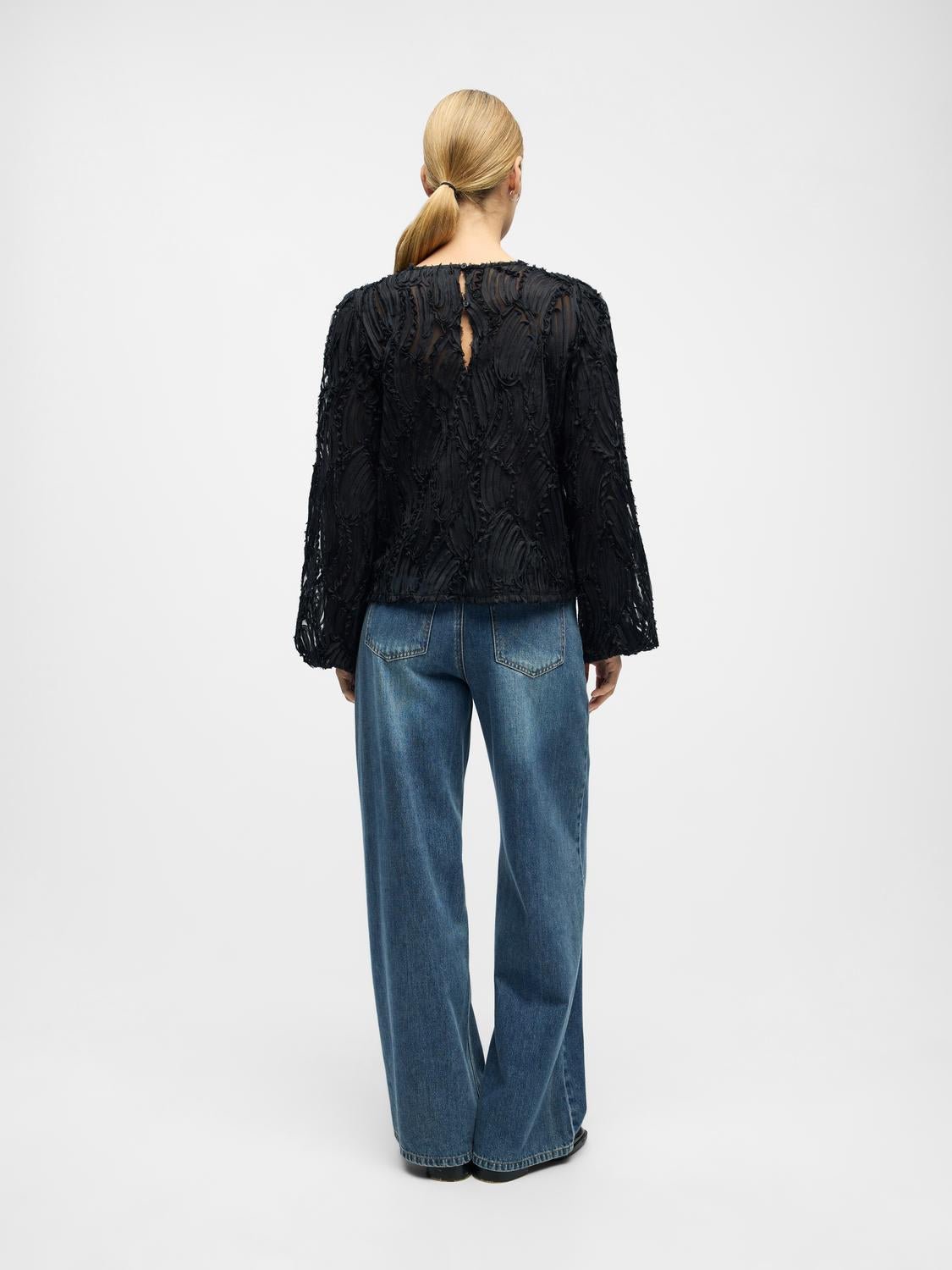 OBJLUCIE Top - Black - VERO MODA & VILA Bergvik